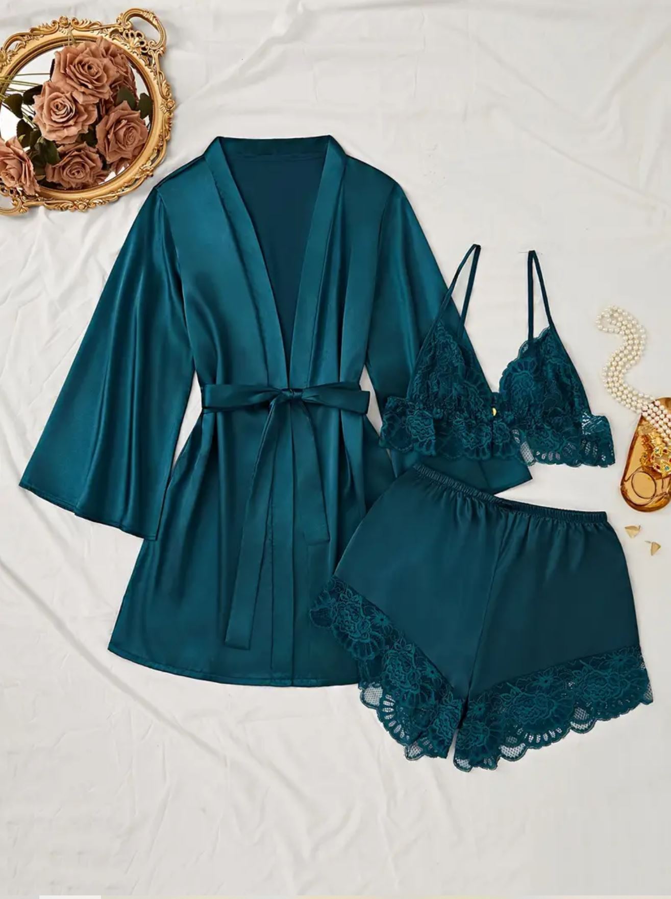 Conjunto De Pijama De Cetim Com Renda2.JPG